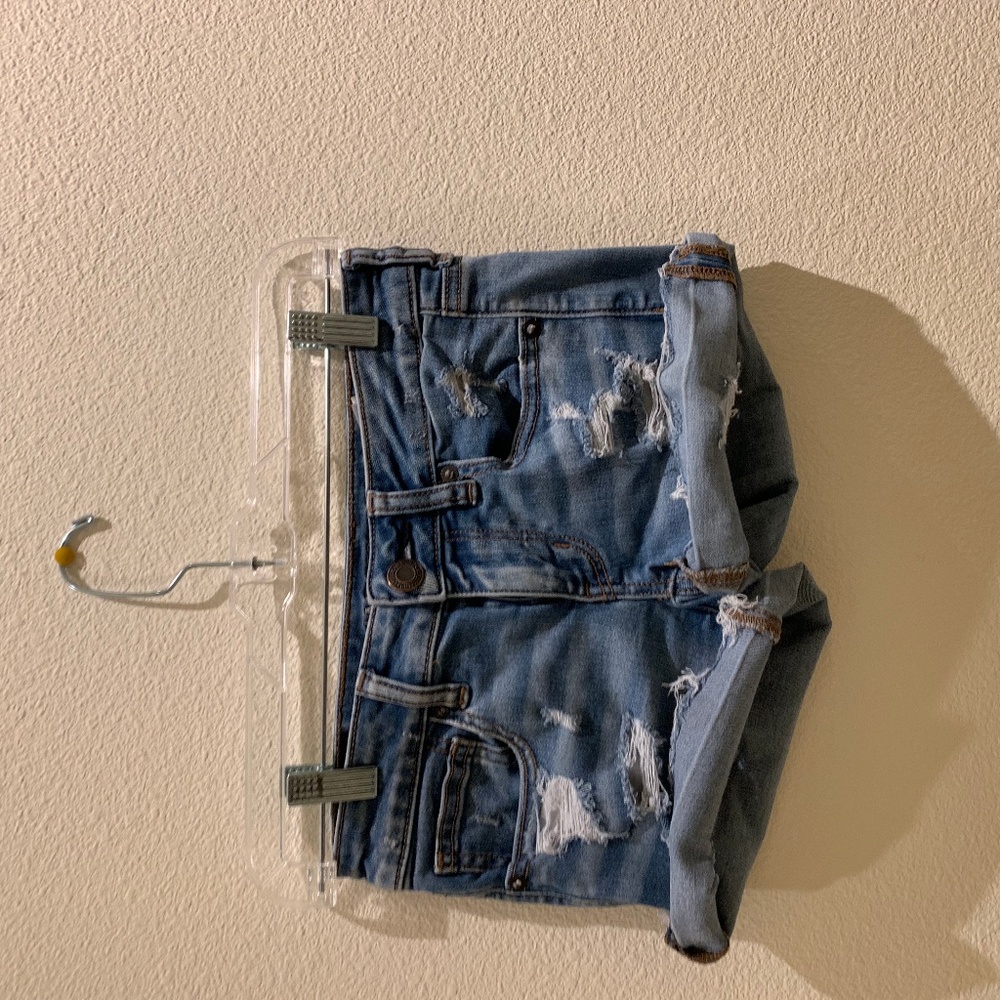 American Eagle Distressed Denim Shorts size 2